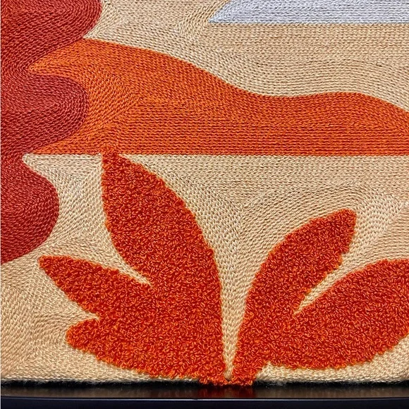 Framed Embroidered Abstract Sunset Wall Art